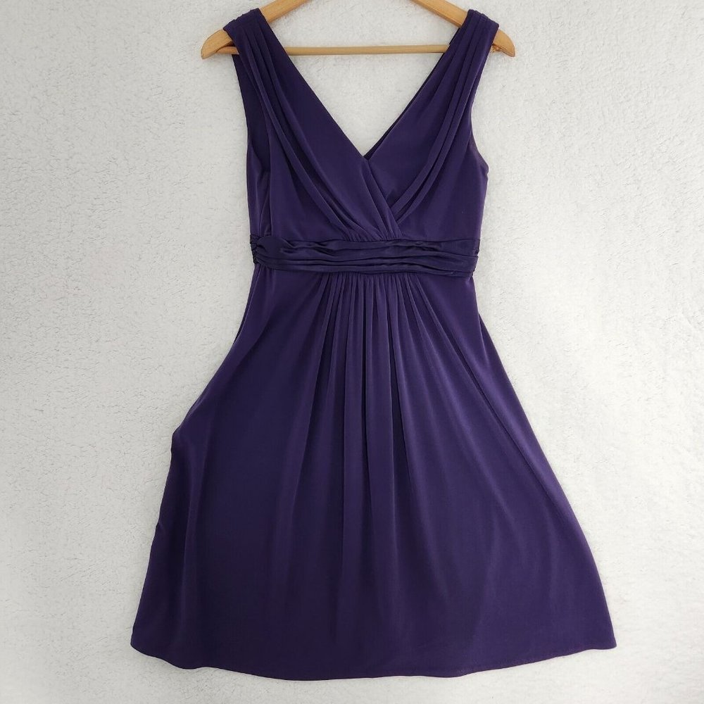 David's Bridal Purple Dress Women Sleeveless Bridesmaid Size 6